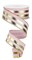 1.5"x10yd Pale Pink & Gold Metallic Striped Ribbon - Wired Ribbon for Crafts & Holiday Decor (RGE142815)